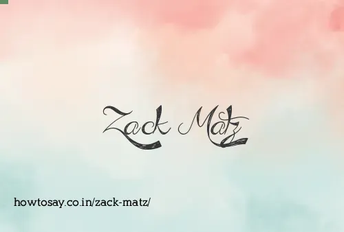 Zack Matz