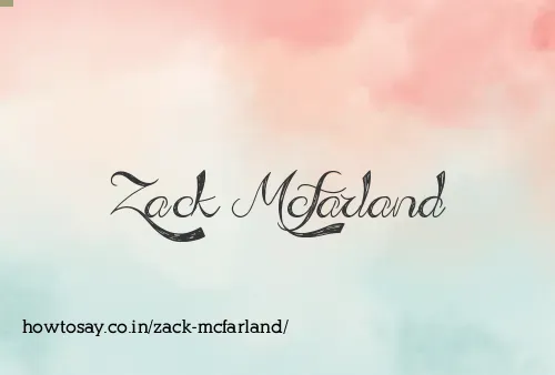 Zack Mcfarland