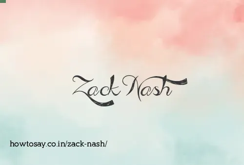 Zack Nash