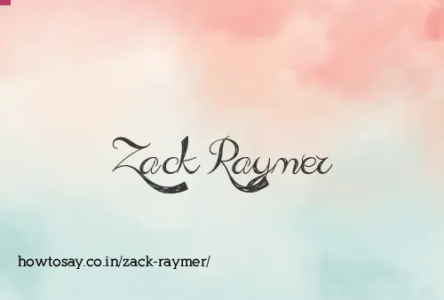 Zack Raymer