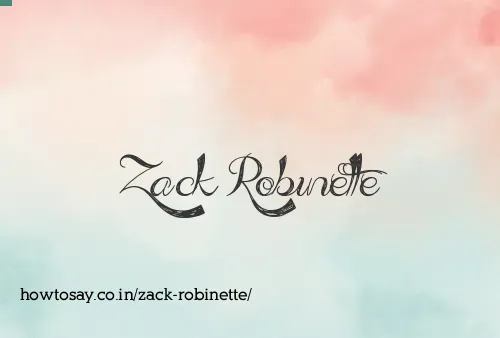 Zack Robinette