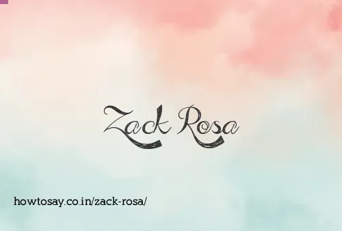 Zack Rosa