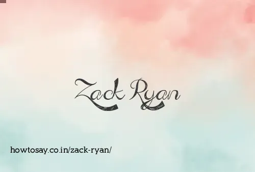 Zack Ryan