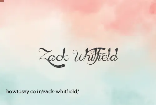 Zack Whitfield