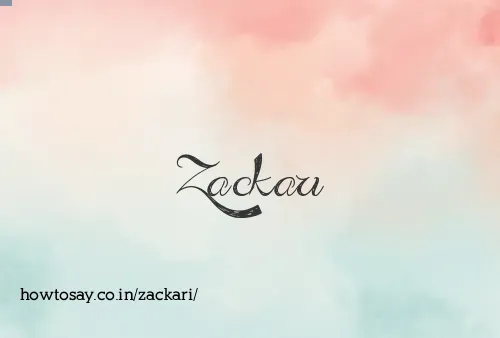 Zackari