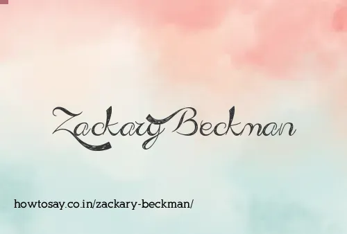 Zackary Beckman