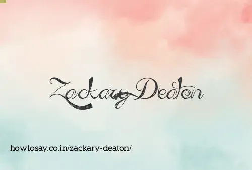 Zackary Deaton