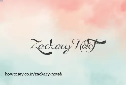 Zackary Notef