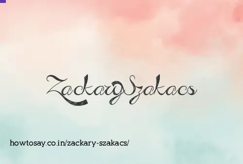 Zackary Szakacs