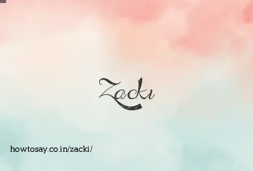 Zacki