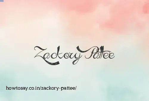 Zackory Pattee