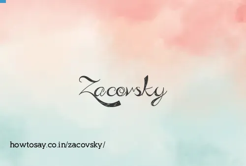 Zacovsky