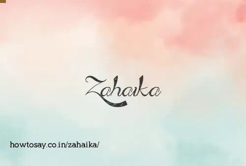 Zahaika
