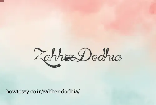 Zahher Dodhia