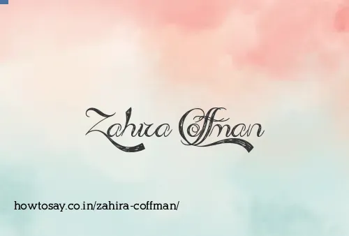 Zahira Coffman