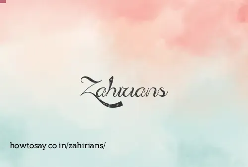 Zahirians