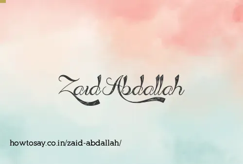 Zaid Abdallah