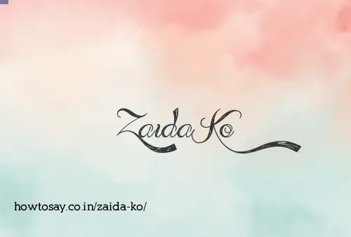 Zaida Ko