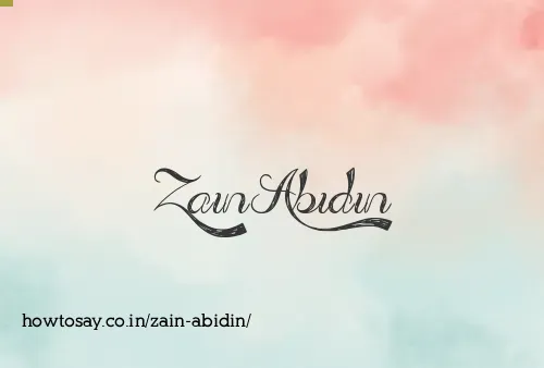 Zain Abidin