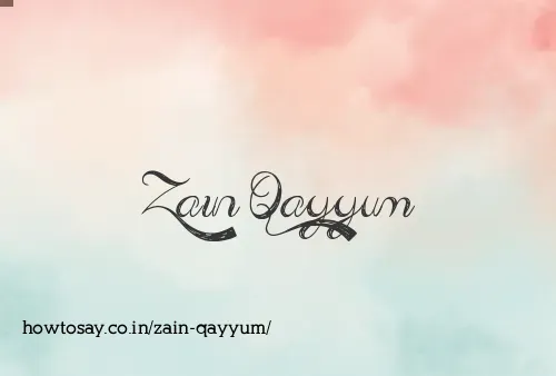 Zain Qayyum