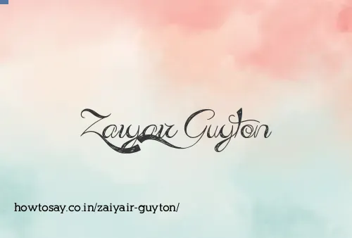 Zaiyair Guyton