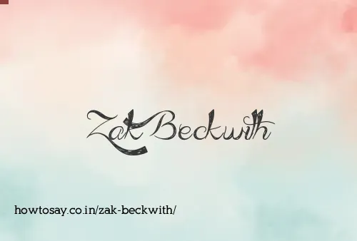 Zak Beckwith