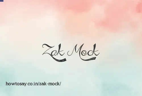 Zak Mock
