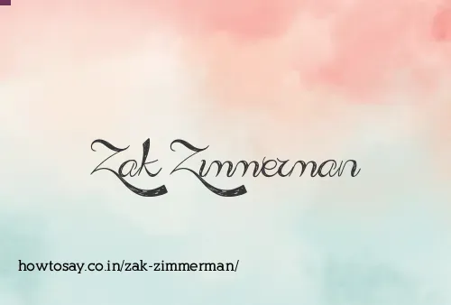 Zak Zimmerman