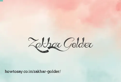Zakhar Golder