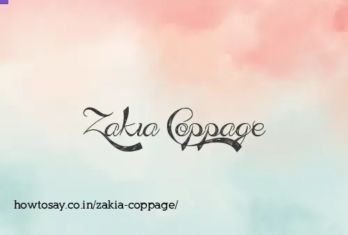Zakia Coppage