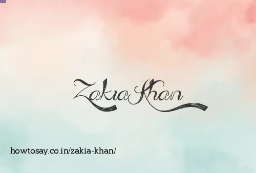 Zakia Khan