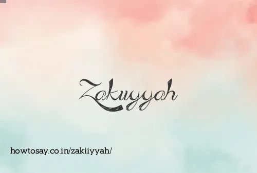 Zakiiyyah