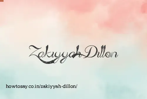 Zakiyyah Dillon