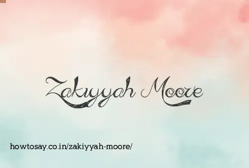 Zakiyyah Moore