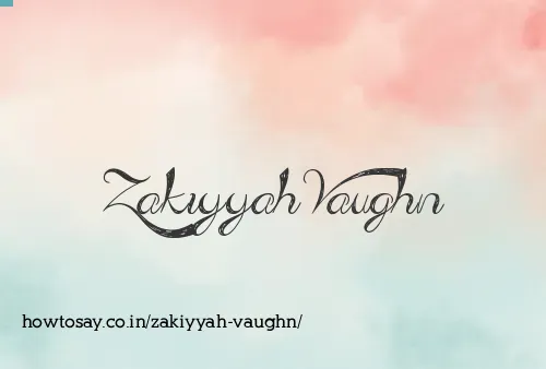 Zakiyyah Vaughn