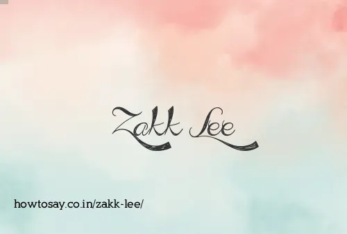 Zakk Lee