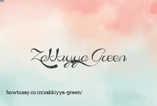 Zakkiyya Green