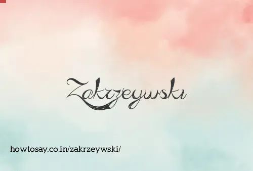 Zakrzeywski