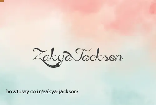 Zakya Jackson