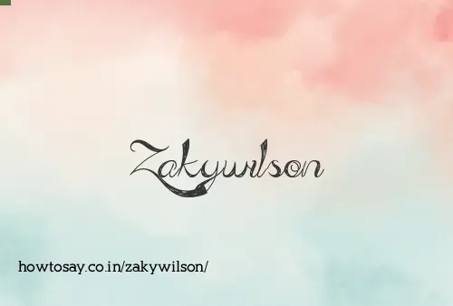 Zakywilson