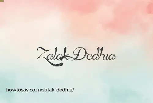 Zalak Dedhia