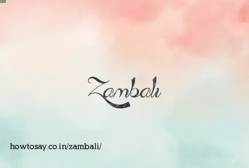 Zambali