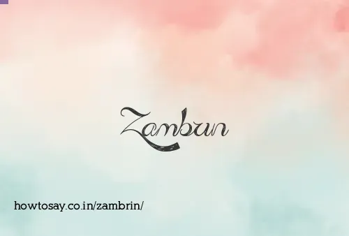 Zambrin