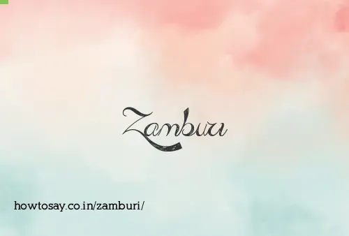 Zamburi