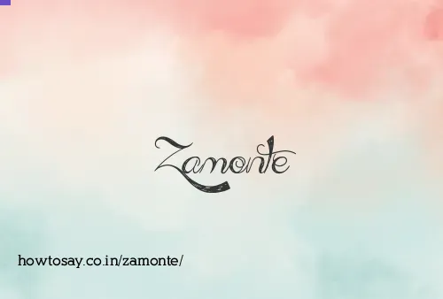 Zamonte