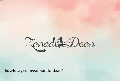 Zanadette Dean