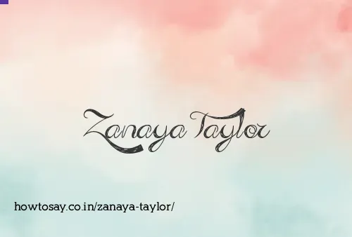 Zanaya Taylor