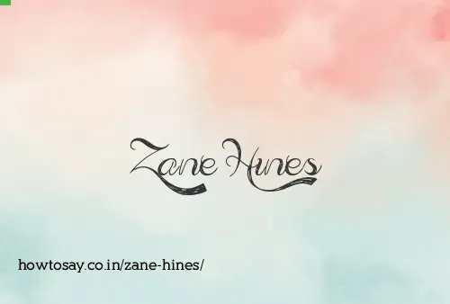 Zane Hines