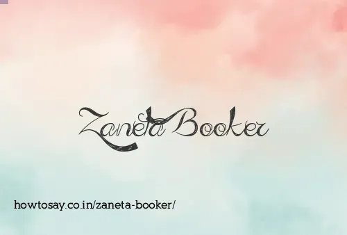 Zaneta Booker