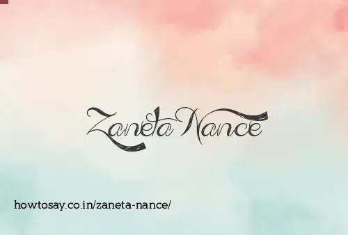 Zaneta Nance